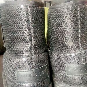 Sequin black juicy couture boots